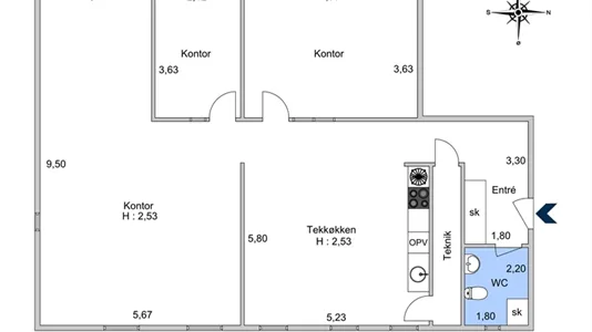 Kontorlokaler til leje i Nørresundby - billede 7