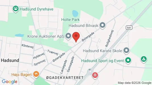 Kontorlokaler til leje i Hadsund - Foto fra Google Street View