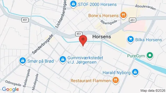 Kontorlokaler til leje i Horsens - Foto fra Google Street View