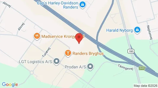 Kontorlokaler til leje i Randers SV - Foto fra Google Street View