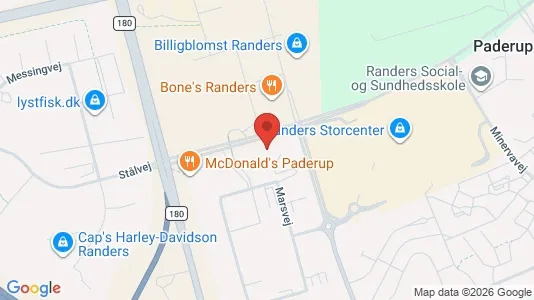 Kontorlokaler til leje i Randers SØ - Foto fra Google Street View