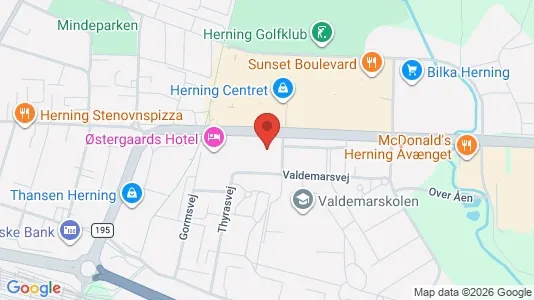Kontorlokaler til leje i Herning - Foto fra Google Street View