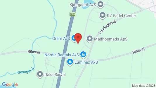 Kontorlokaler til leje i Løsning - Foto fra Google Street View
