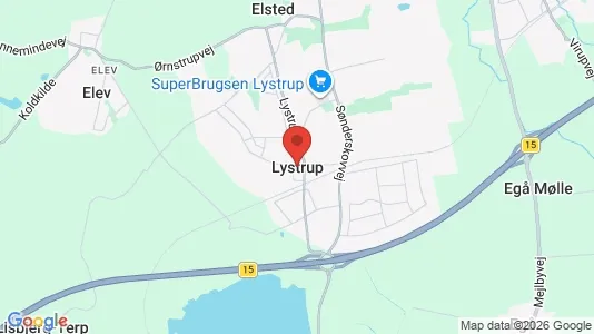 Butikslokaler til leje i Lystrup - Foto fra Google Street View