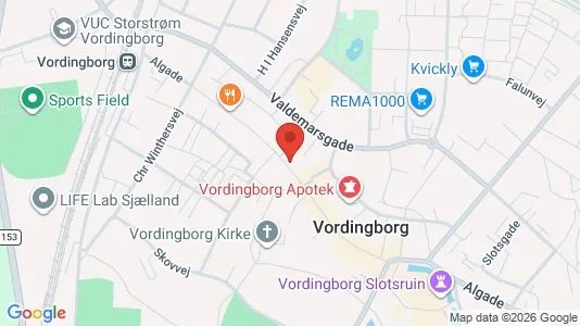 Kontorlokaler til leje i Vordingborg - Foto fra Google Street View