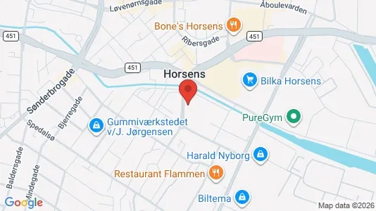 Kontorlokaler til leje i Horsens - Foto fra Google Street View