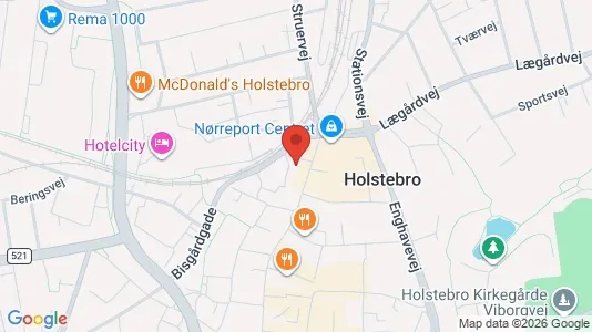 Kontorlokaler til leje i Holstebro - Foto fra Google Street View
