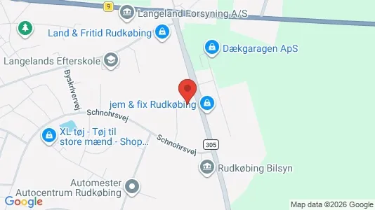 Kontorlokaler til leje i Rudkøbing - Foto fra Google Street View