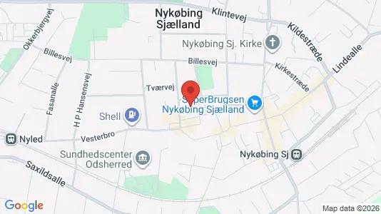 Kontorlokaler til leje i Nykøbing Sjælland - Foto fra Google Street View