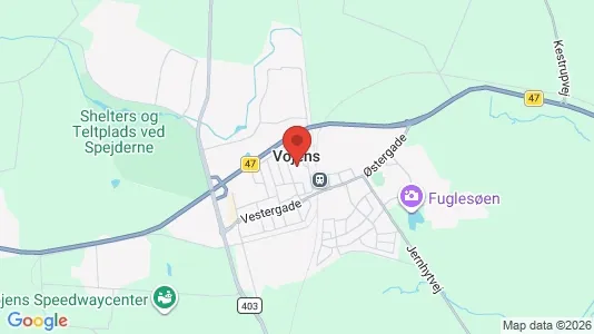 Butikslokaler til leje i Vojens - Foto fra Google Street View