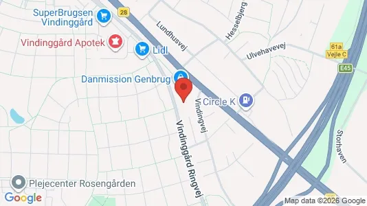 Kontorhoteller til leje i Vejle Centrum - Foto fra Google Street View