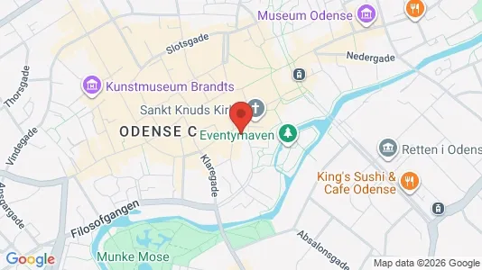 Kontorlokaler til leje i Odense C - Foto fra Google Street View