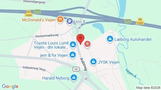 Kontorlokaler til leje i Vejen - Foto fra Google Street View