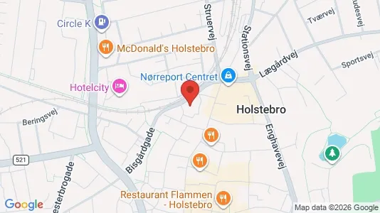 Kontorlokaler til leje i Holstebro - Foto fra Google Street View