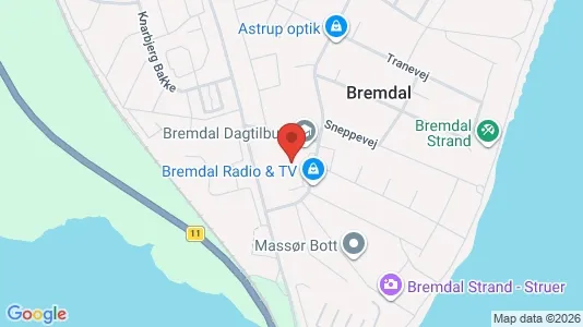 Kontorlokaler til leje i Struer - Foto fra Google Street View