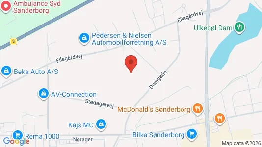 Kontorlokaler til leje i Sønderborg - Foto fra Google Street View
