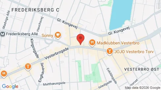 Kontorlokaler til leje i Vesterbro - Foto fra Google Street View