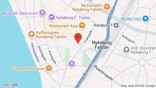 Kontorlokaler til leje i Nykøbing Falster - Foto fra Google Street View