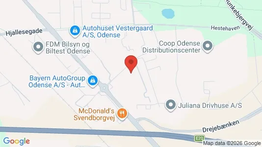 Kontorlokaler til leje i Odense S - Foto fra Google Street View