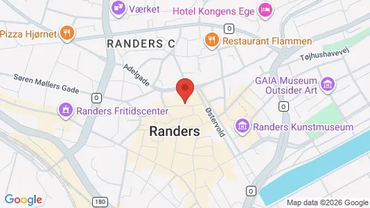 Kontorlokaler til leje i Randers C - Foto fra Google Street View