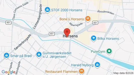 Kontorlokaler til leje i Horsens - Foto fra Google Street View