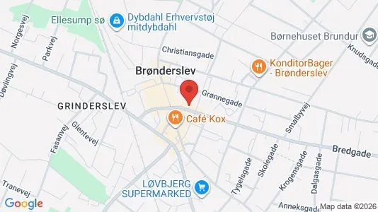 Kontorlokaler til leje i Brønderslev - Foto fra Google Street View