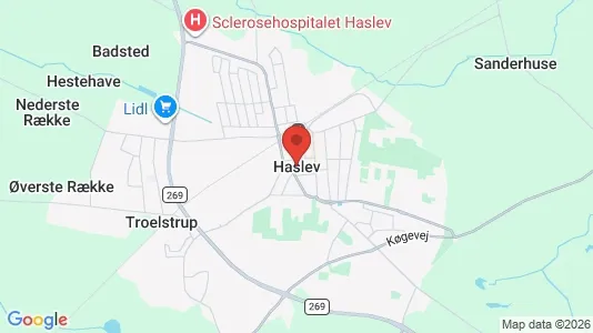 Lagerlokaler til leje i Haslev - Foto fra Google Street View