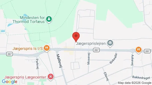 Kontorlokaler til leje i Jægerspris - Foto fra Google Street View