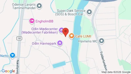 Kontorlokaler til leje i Odense C - kort over placeringen
