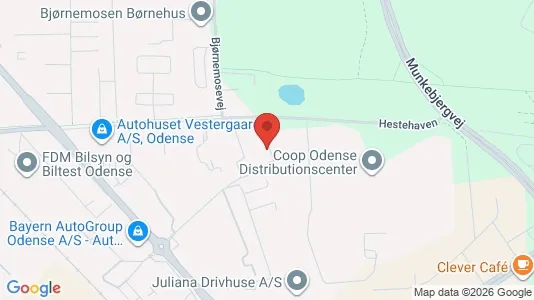 Kontorlokaler til leje i Odense S - kort over placeringen