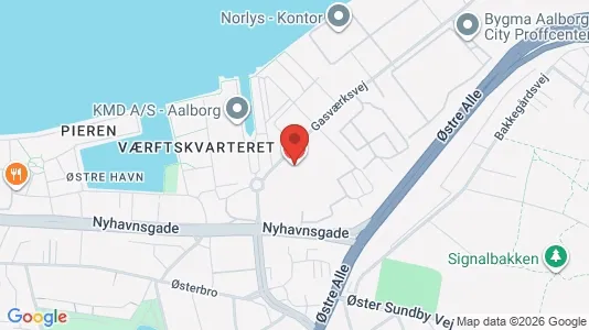 Kontorlokaler til leje i Aalborg Centrum - Foto fra Google Street View