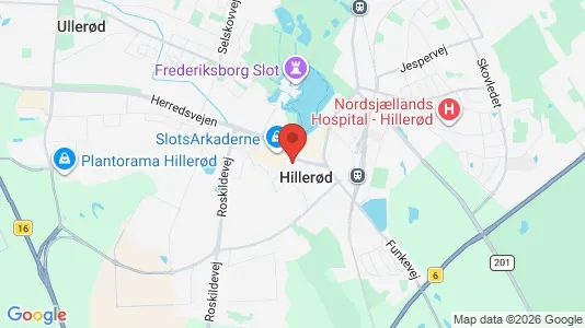 Kontorlokaler til leje i Hillerød - kort over placeringen