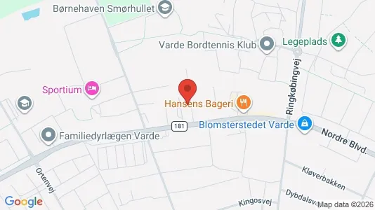 Kontorlokaler til leje i Varde - Foto fra Google Street View