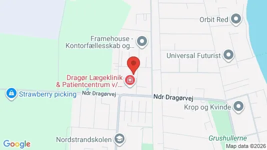Kontorlokaler til leje i Dragør - kort over placeringen