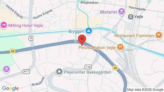 Kontorlokaler til leje i Vejle Centrum - Foto fra Google Street View