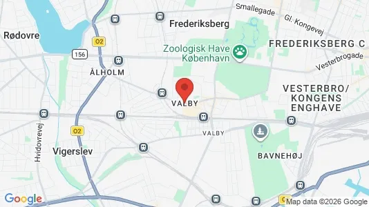 Kontorlokaler til leje i Valby - kort over placeringen