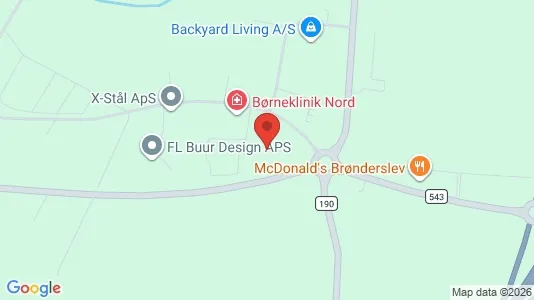 Kontorlokaler til leje i Brønderslev - Foto fra Google Street View