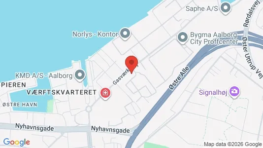 Kontorlokaler til leje i Aalborg Centrum - Foto fra Google Street View
