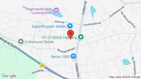 Kontorlokaler til leje i Højbjerg - Foto fra Google Street View