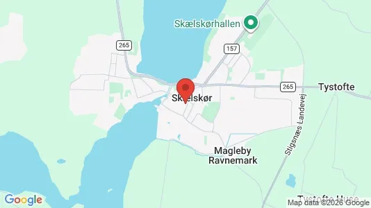 Butikslokaler til leje i Skælskør - Foto fra Google Street View