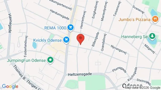 Kontorlokaler til leje i Odense C - Foto fra Google Street View