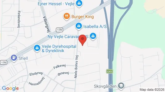 Lagerlokaler til salg i Vejle Centrum - Foto fra Google Street View
