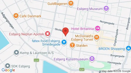 Kontorlokaler til leje i Esbjerg Centrum - Foto fra Google Street View