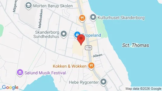 Kontorlokaler til leje i Skanderborg - Foto fra Google Street View