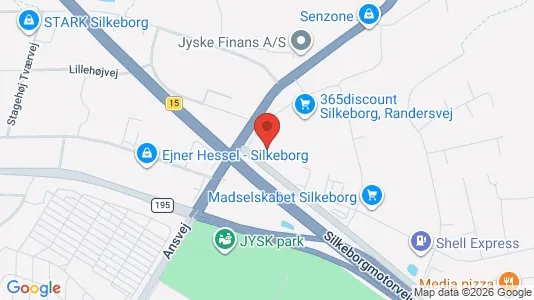Kontorlokaler til leje i Silkeborg - Foto fra Google Street View