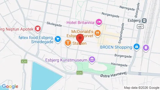 Kontorlokaler til leje i Esbjerg Centrum - Foto fra Google Street View