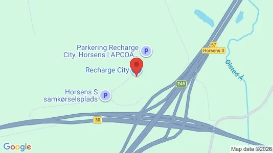 Kontorlokaler til leje i Horsens - kort over placeringen
