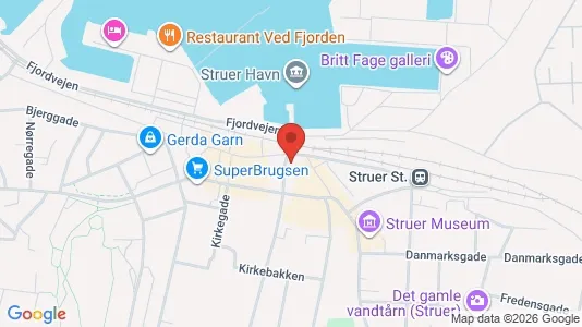 Kontorlokaler til leje i Struer - Foto fra Google Street View