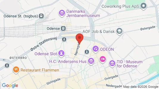 Kontorlokaler til leje i Odense C - Foto fra Google Street View