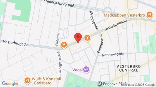 Kontorlokaler til leje i Vesterbro - Foto fra Google Street View